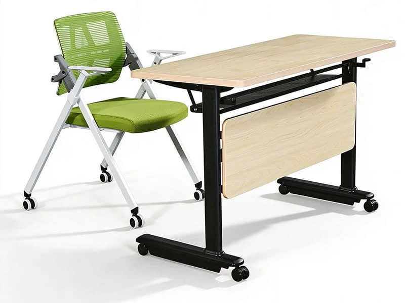 Mesa de treinamento moderna mesa de confer&ecirc;ncia modular flip top com estrutura de a&ccedil;o