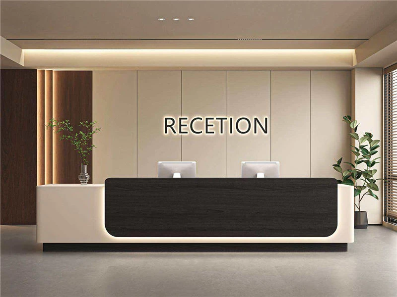 Mesa de recepcionista alta barata | Balc&atilde;o Recepcionista Moderno