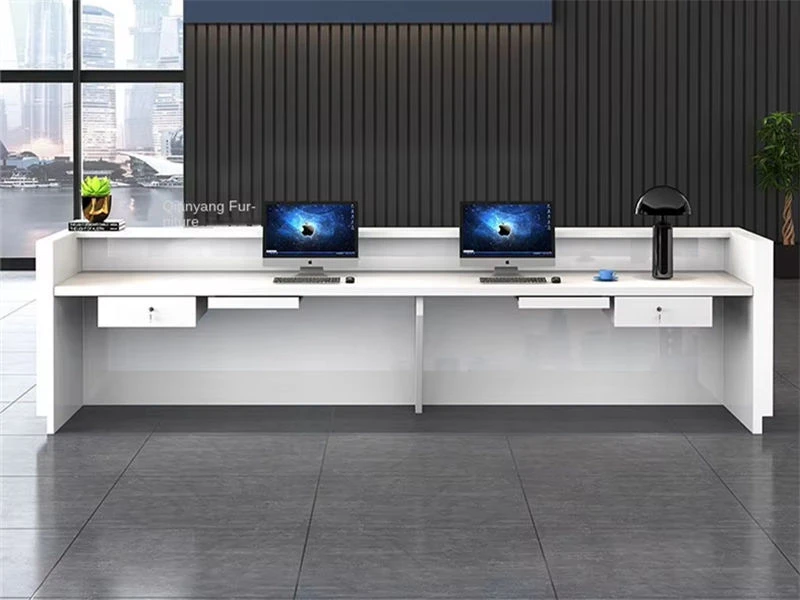 Balc&atilde;o de recep&ccedil;&atilde;o moderno com balc&atilde;o | M&oacute;veis para mesa de escrit&oacute;rio