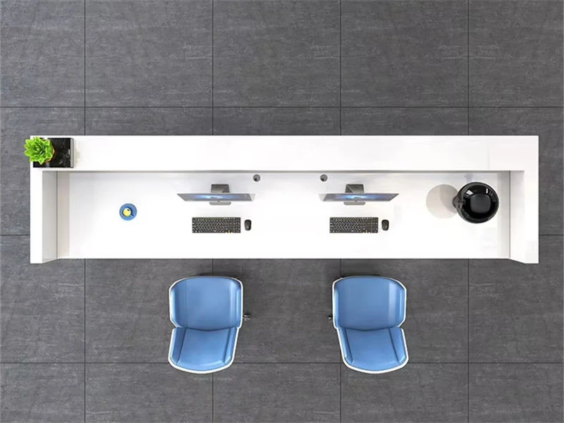 Balc&atilde;o de recep&ccedil;&atilde;o moderno com balc&atilde;o | M&oacute;veis para mesa de escrit&oacute;rio