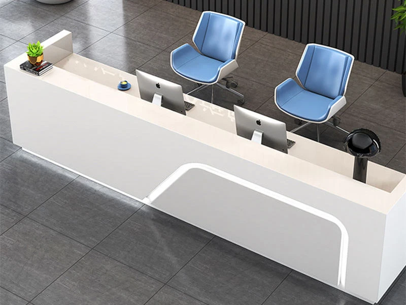 Balc&atilde;o de recep&ccedil;&atilde;o moderno com balc&atilde;o | M&oacute;veis para mesa de escrit&oacute;rio