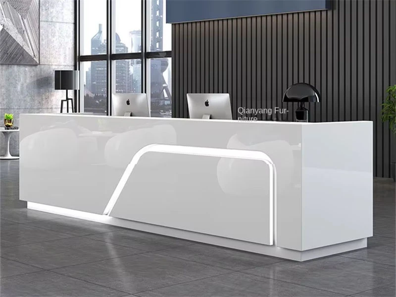 Balc&atilde;o de recep&ccedil;&atilde;o moderno com balc&atilde;o | M&oacute;veis para mesa de escrit&oacute;rio
