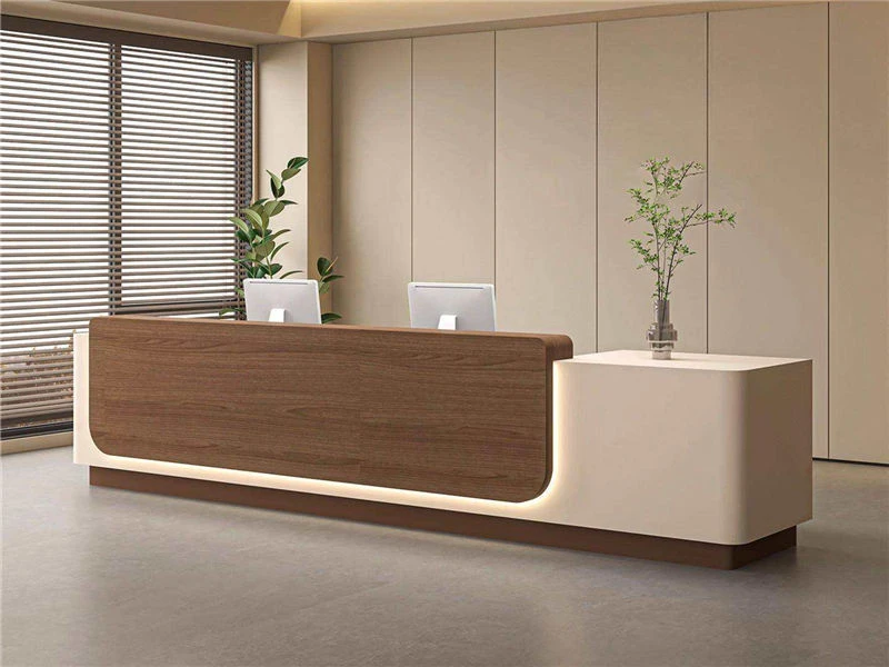 Mesa de recepcionista alta barata | Balc&atilde;o Recepcionista Moderno