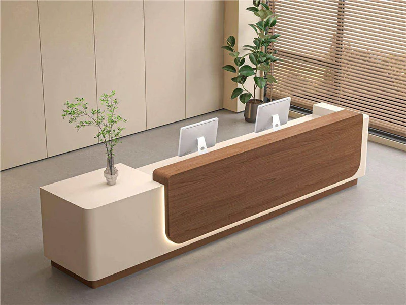 Mesa de recepcionista alta barata | Balc&atilde;o Recepcionista Moderno