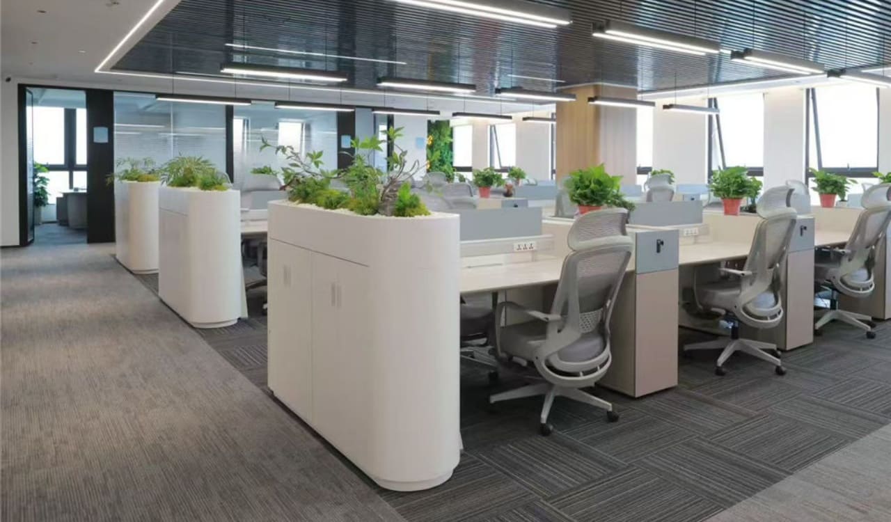 Solução de móveis para um edifício de escritórios corporativos na Tailândia