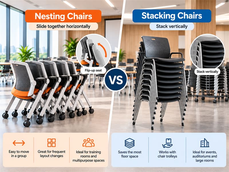 Assentos modulares para lounge Quais cadeiras suportam fácil reconfiguração para alteração de layouts?